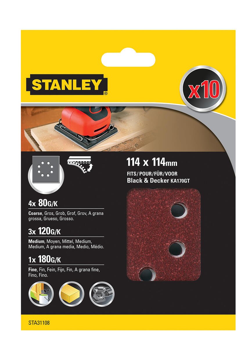 Stanley STA31108 slipepapir 10-pk