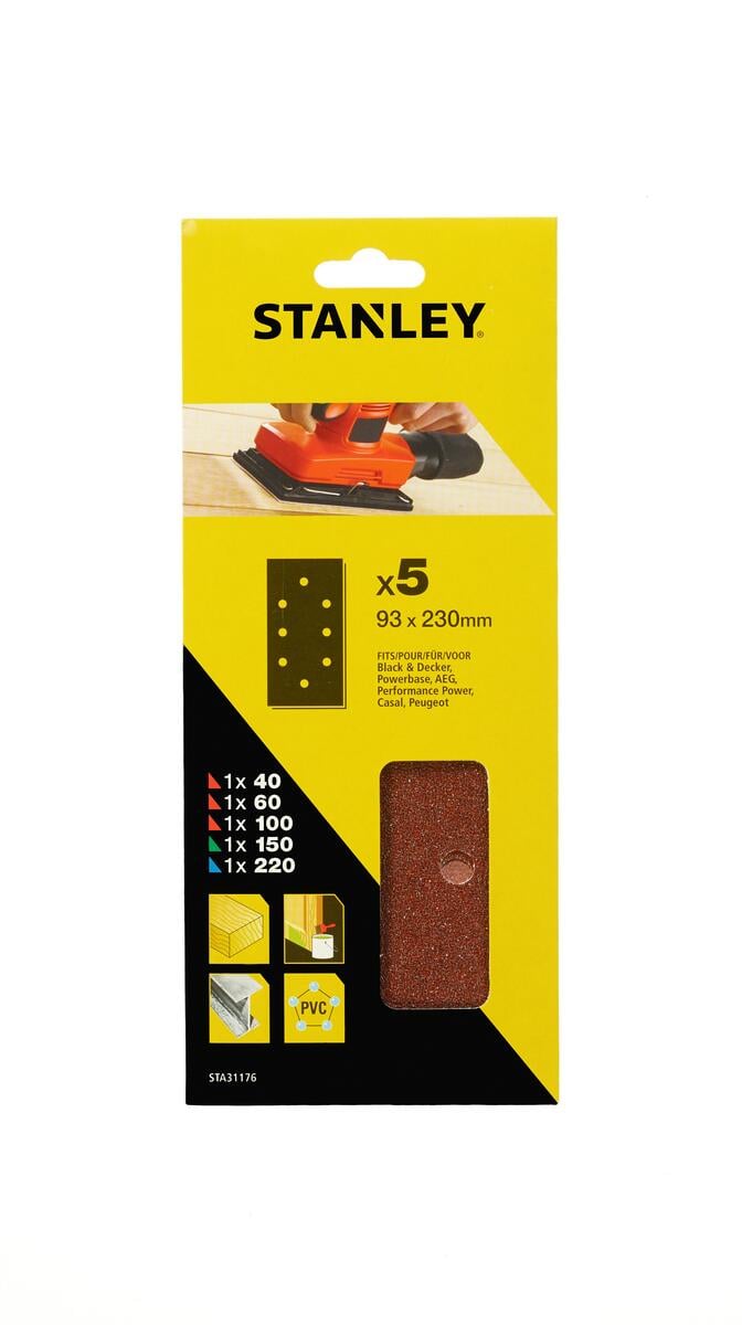 StanleySTA31176 slipepapir 5-pk