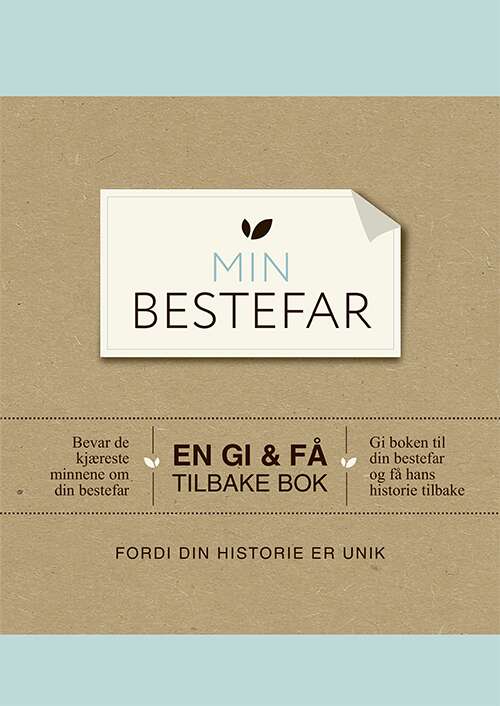 Min bestefar. En gi & få tilbake bok