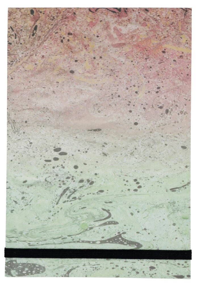 Skriveblokk med strikkfeste