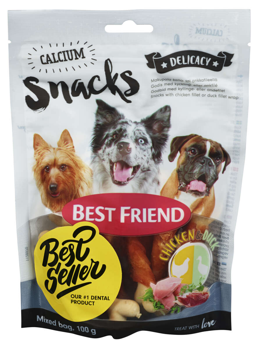 Best Friend Calcium Snacks Kylling & And 100g