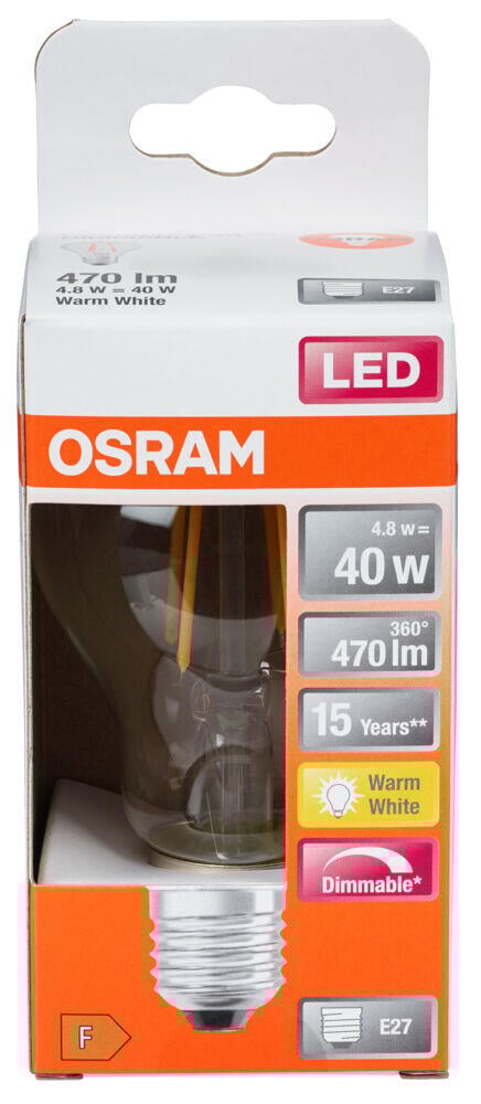 Osram LED Retrofit Classic A dimbar pære