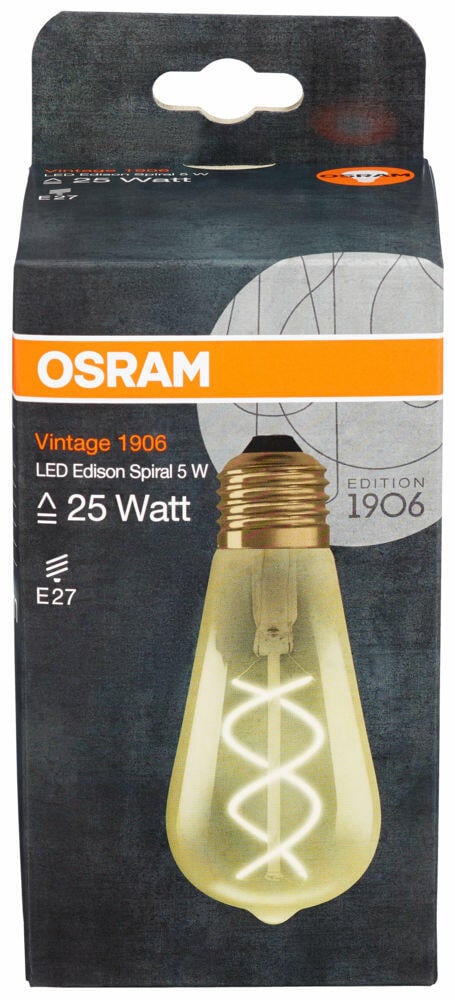 Ledvance Vintage 1906 LED Edison spiral pære
