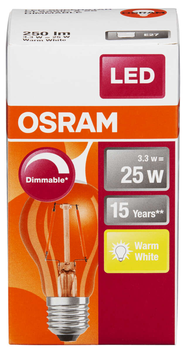 Osram LED Retrofit Classic A dimbar pære