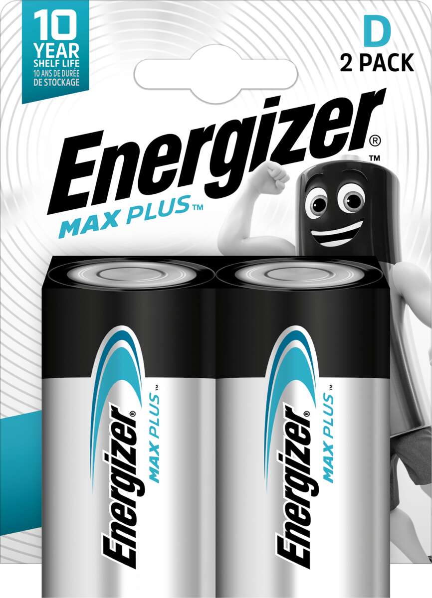 Energizer® Max Plus D-batterier