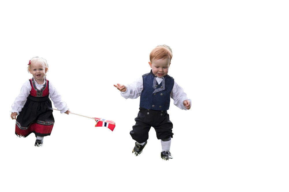 Småtroll Iver festdrakt baby