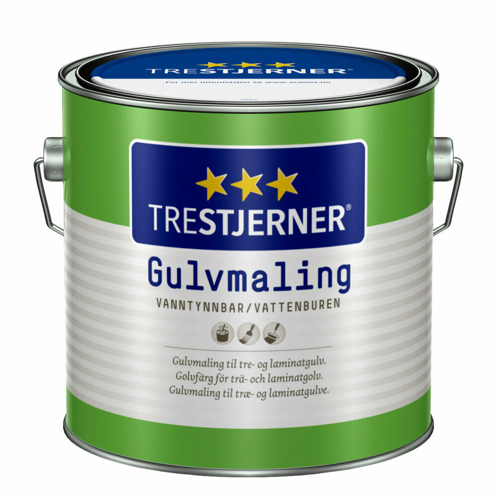 TreStjerner 40/halvblank gulvmaling