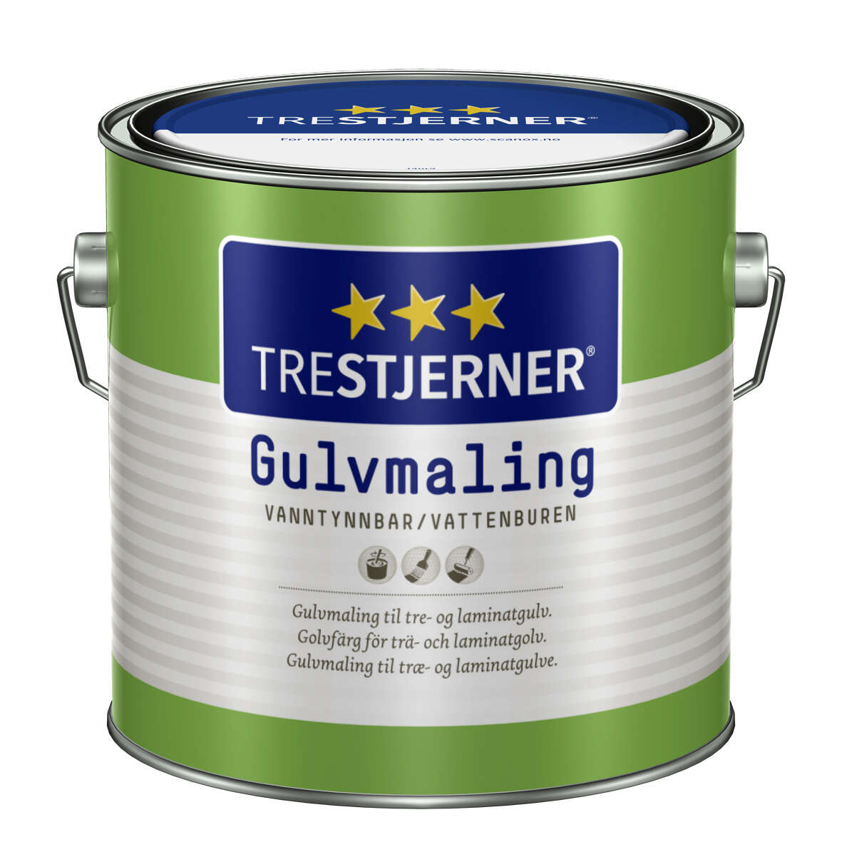 TreStjerner 40/halvblank gulvmaling