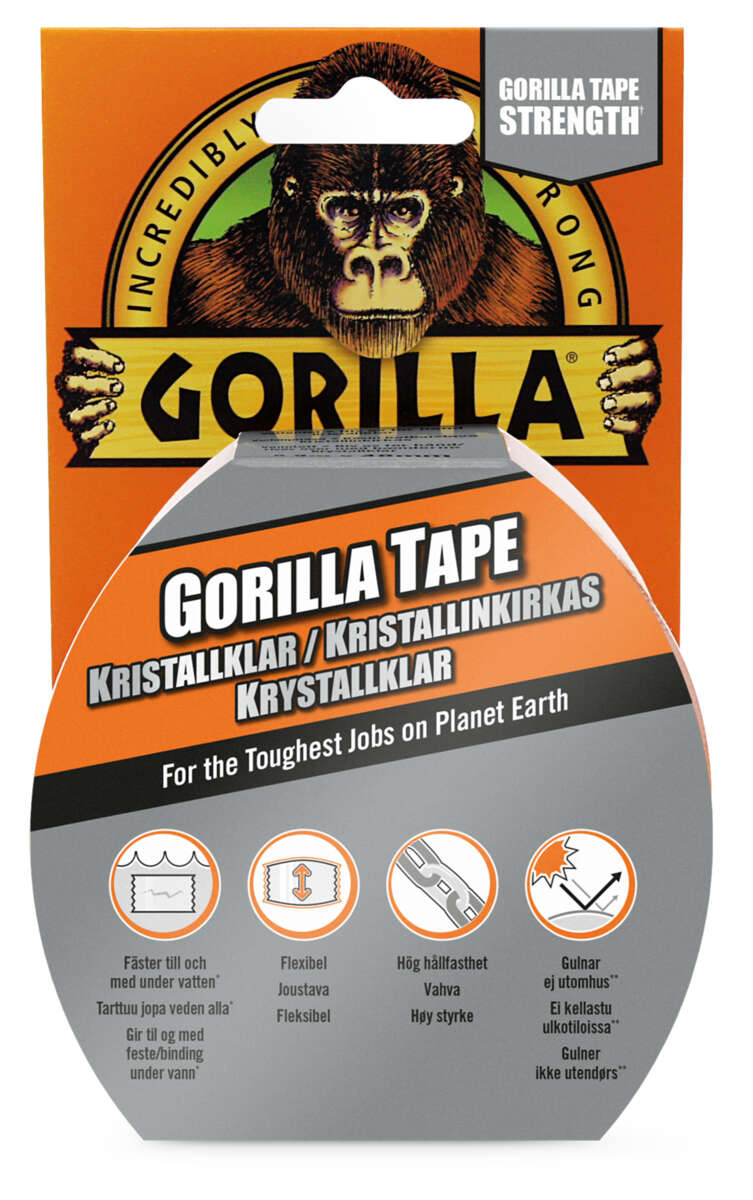 Gorilla Clear reparasjonstape