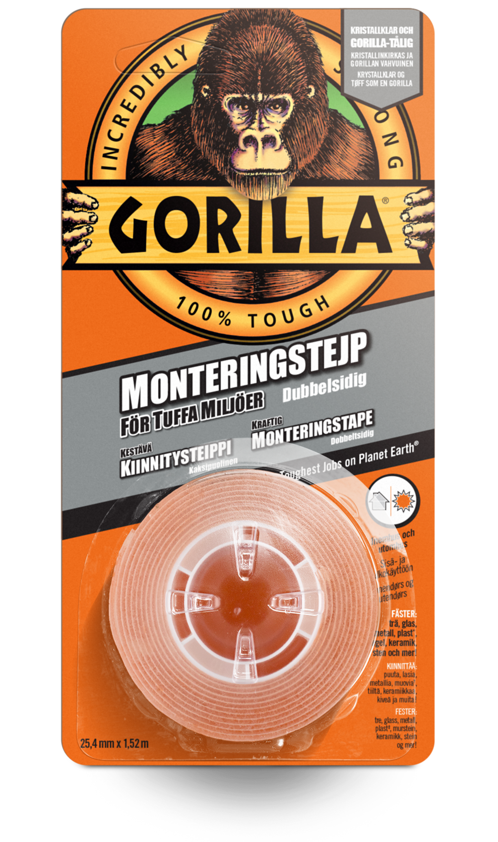Gorilla monteringstape 1,5 m