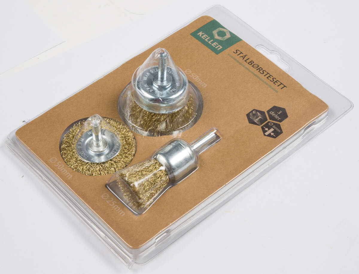 Kellen stålbørstesett
