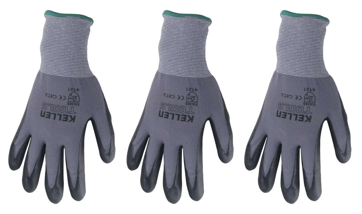 Kellen arbeidshanske 3-pk.