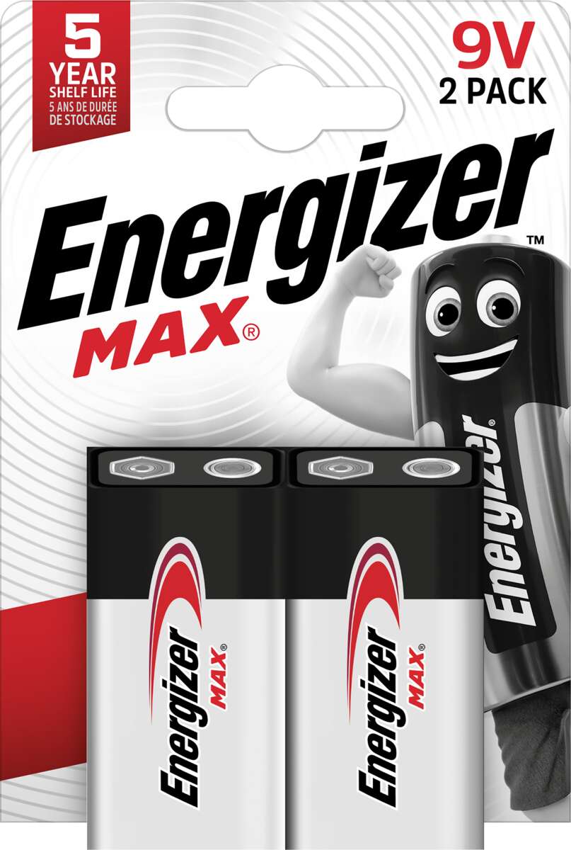 Energizer® Max 9v 2pk