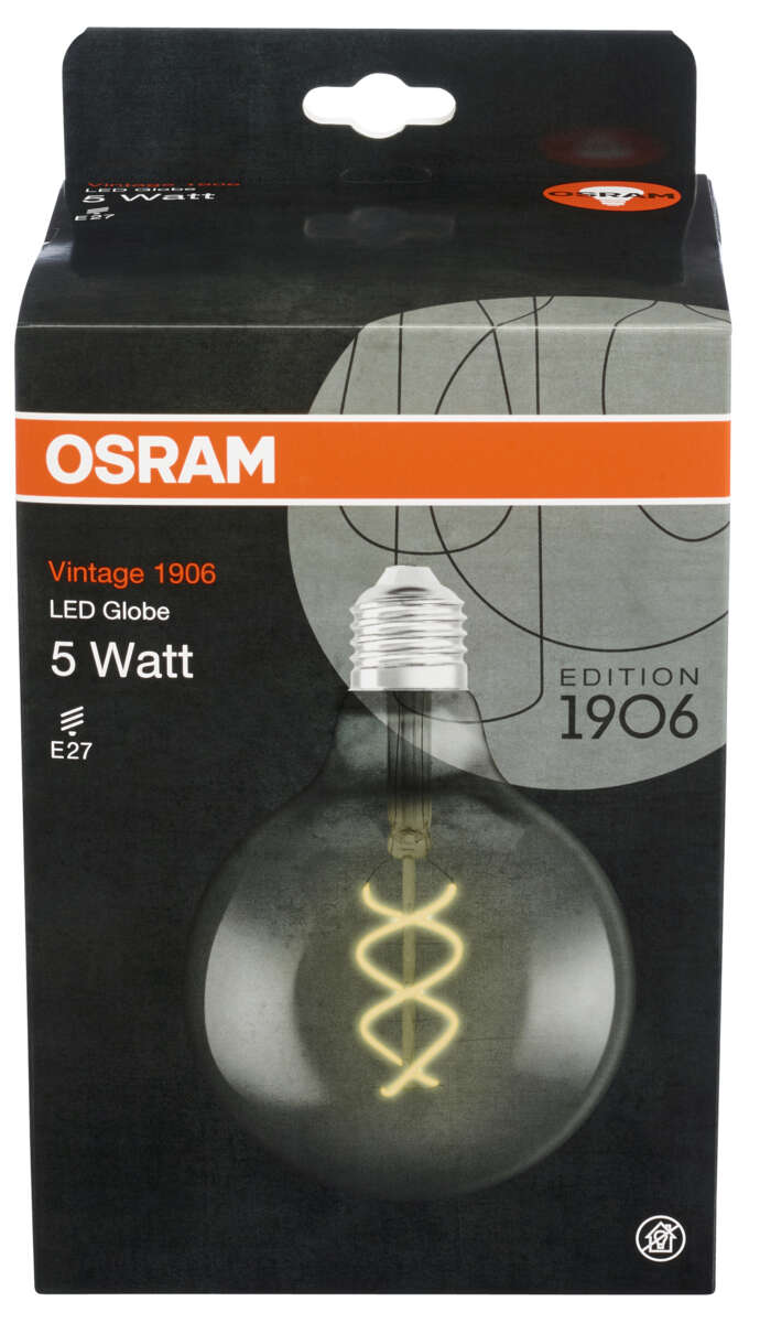 OSRAM Vintage 1906 LED Globe pære