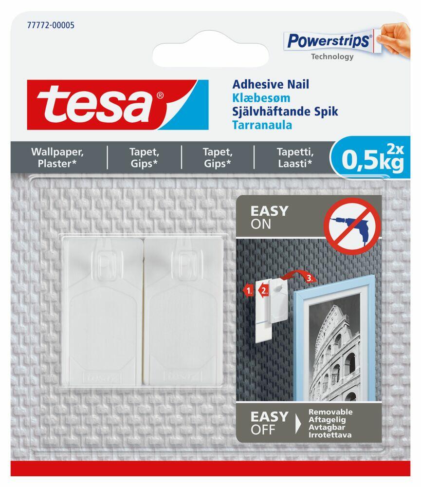 Tesa limspiker for tapet og gips 2 stk.