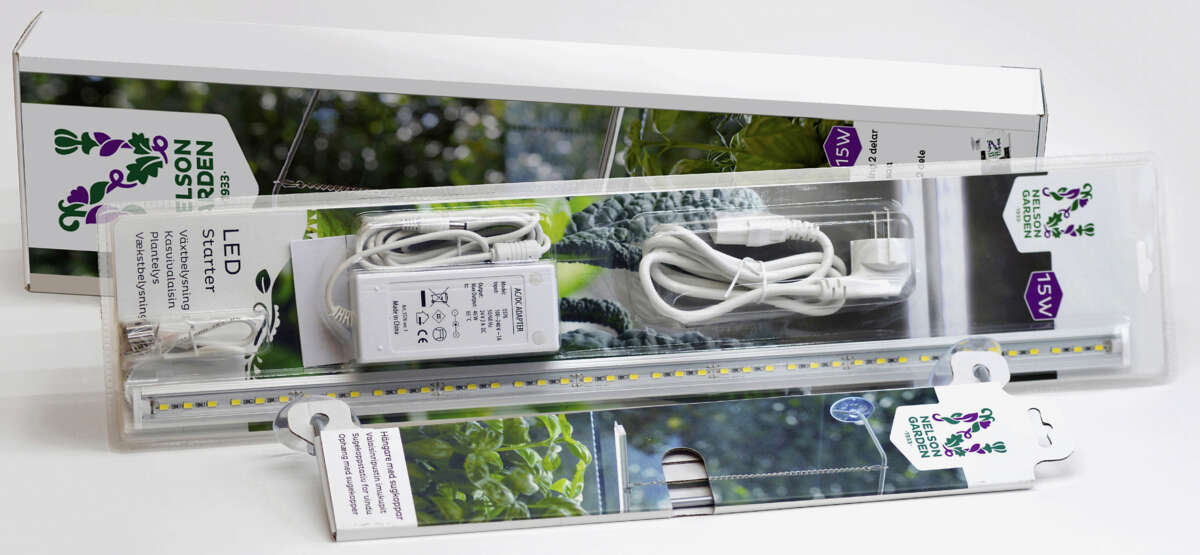 Plantelys startpakke lys og stativ