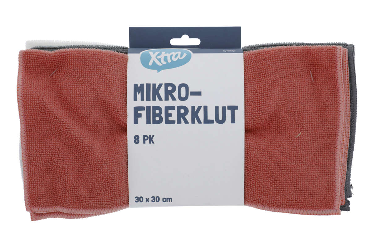 Xtra mikrofiberklut 8 pk