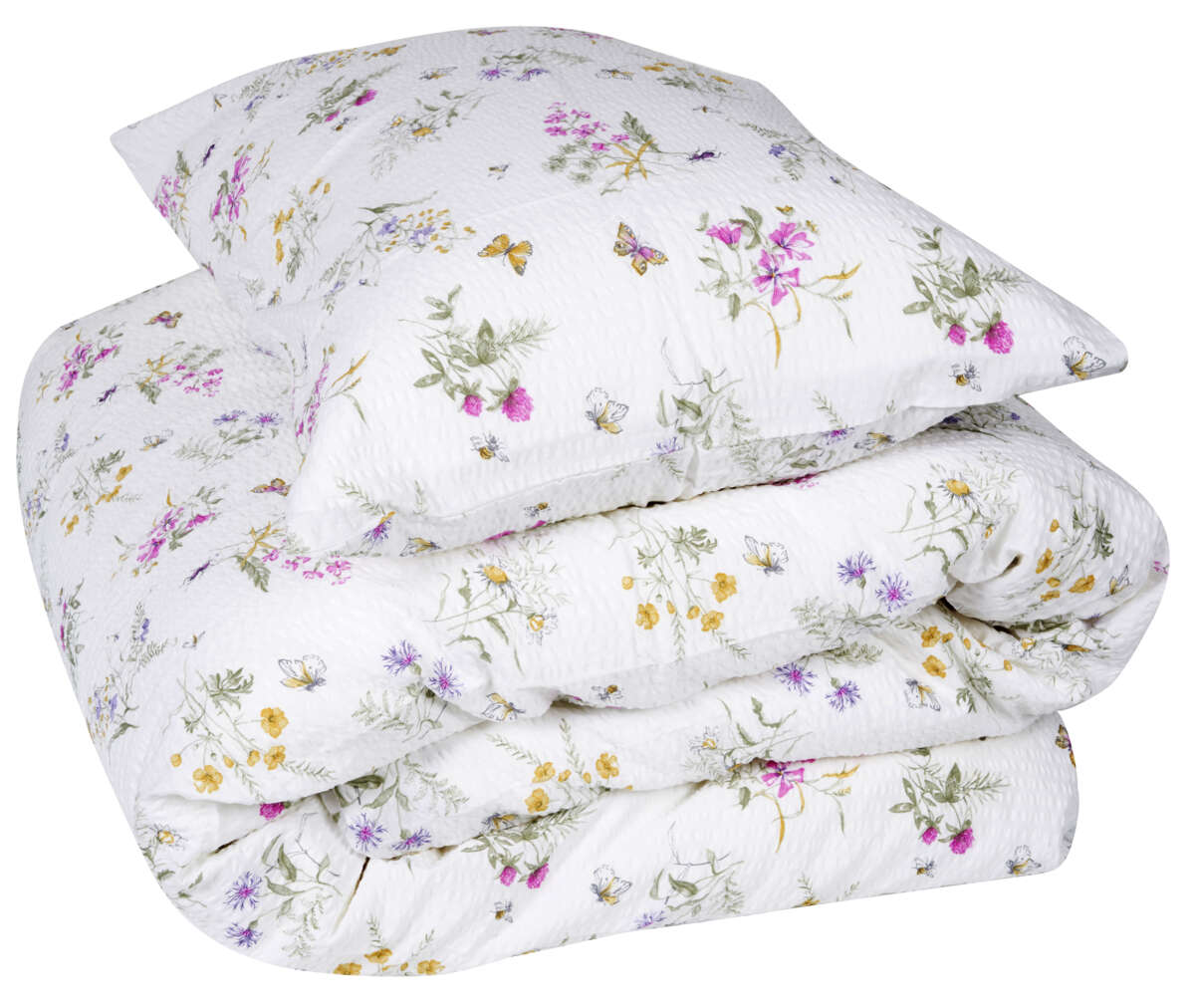 Mjuk krepp sengesett