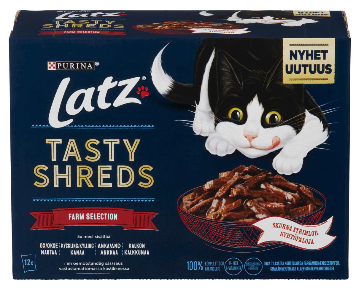 Latz Tasty Shreds Kjøtt 960g