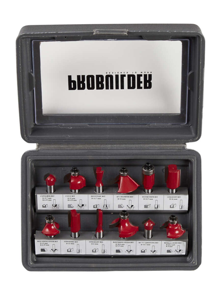 Probuilder fresesett 12 deler 8mm