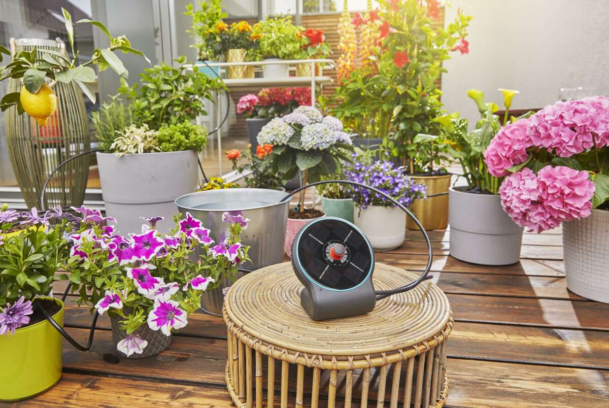 GARDENA AquaBloom solcelledrevet vanning