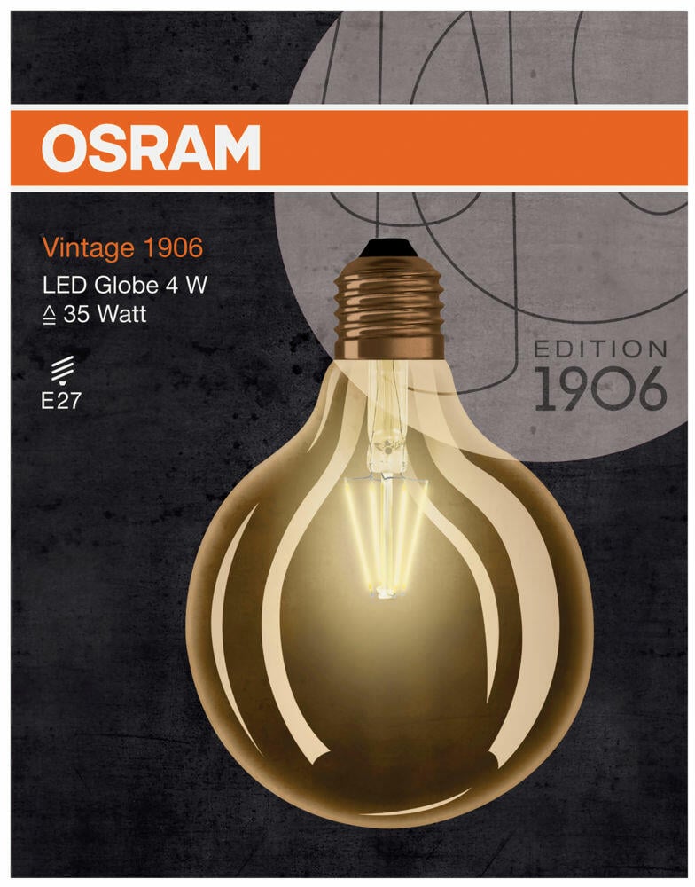Ledvance LED Globe Vintage 1906 pære