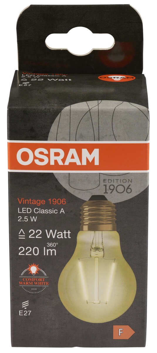 Osram Vintage 1906 CLAS A Gold LED-lyspære