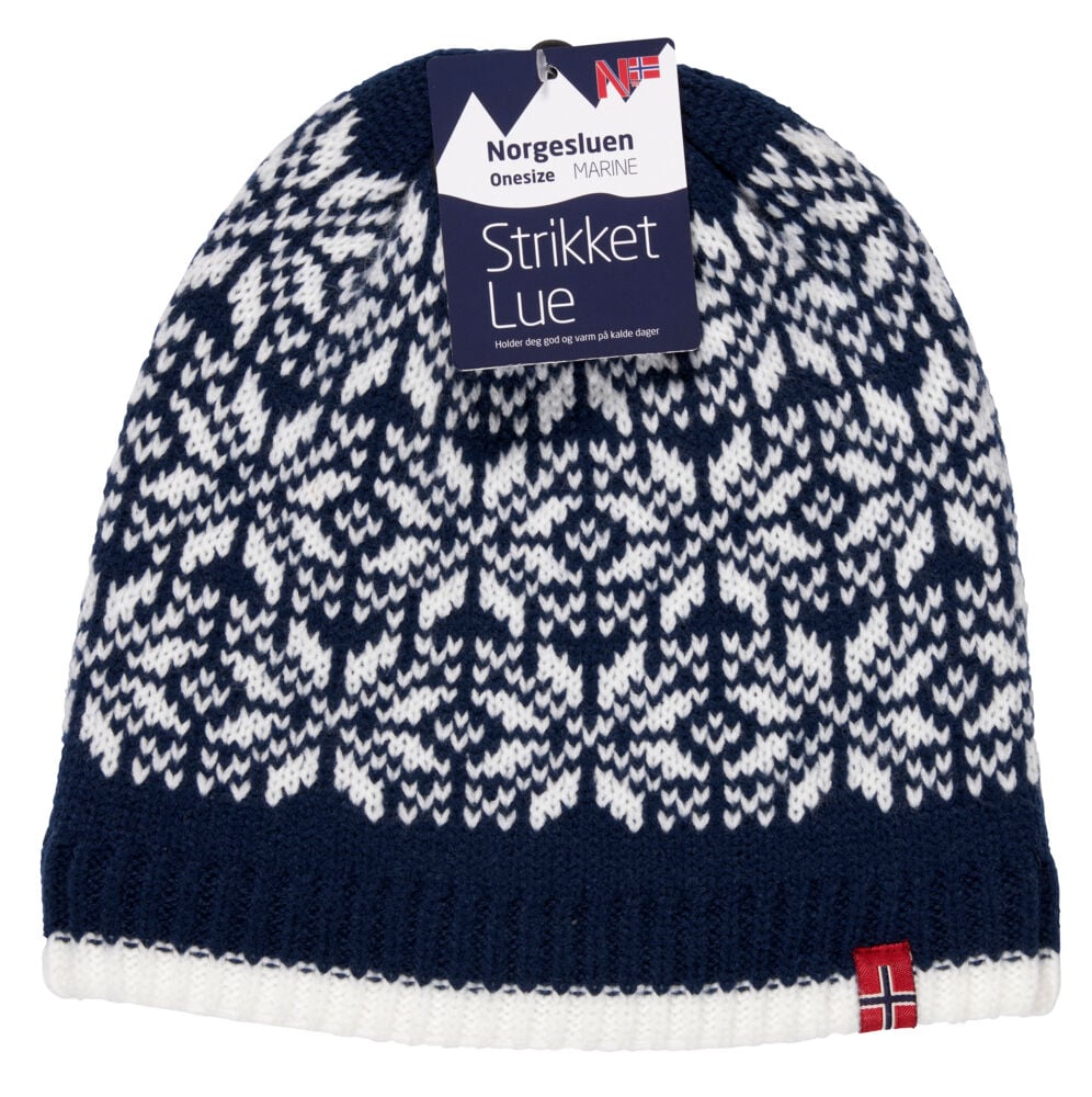 Norgesluen strikket lue unisex