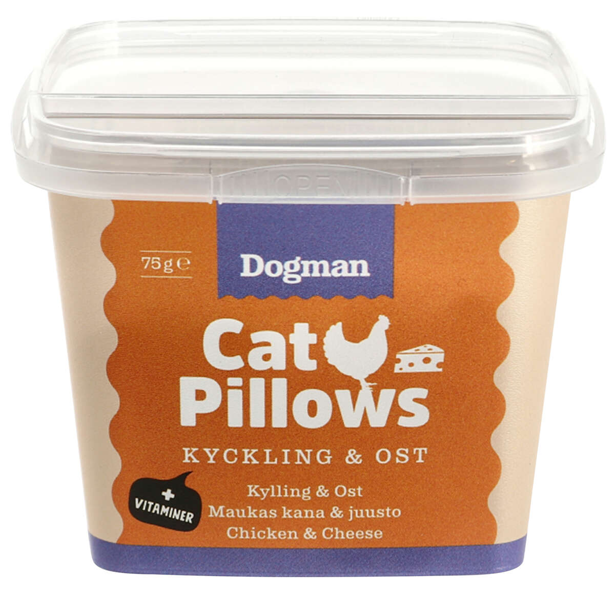 Dogman Cat Pillows Kylling & Ost 75g