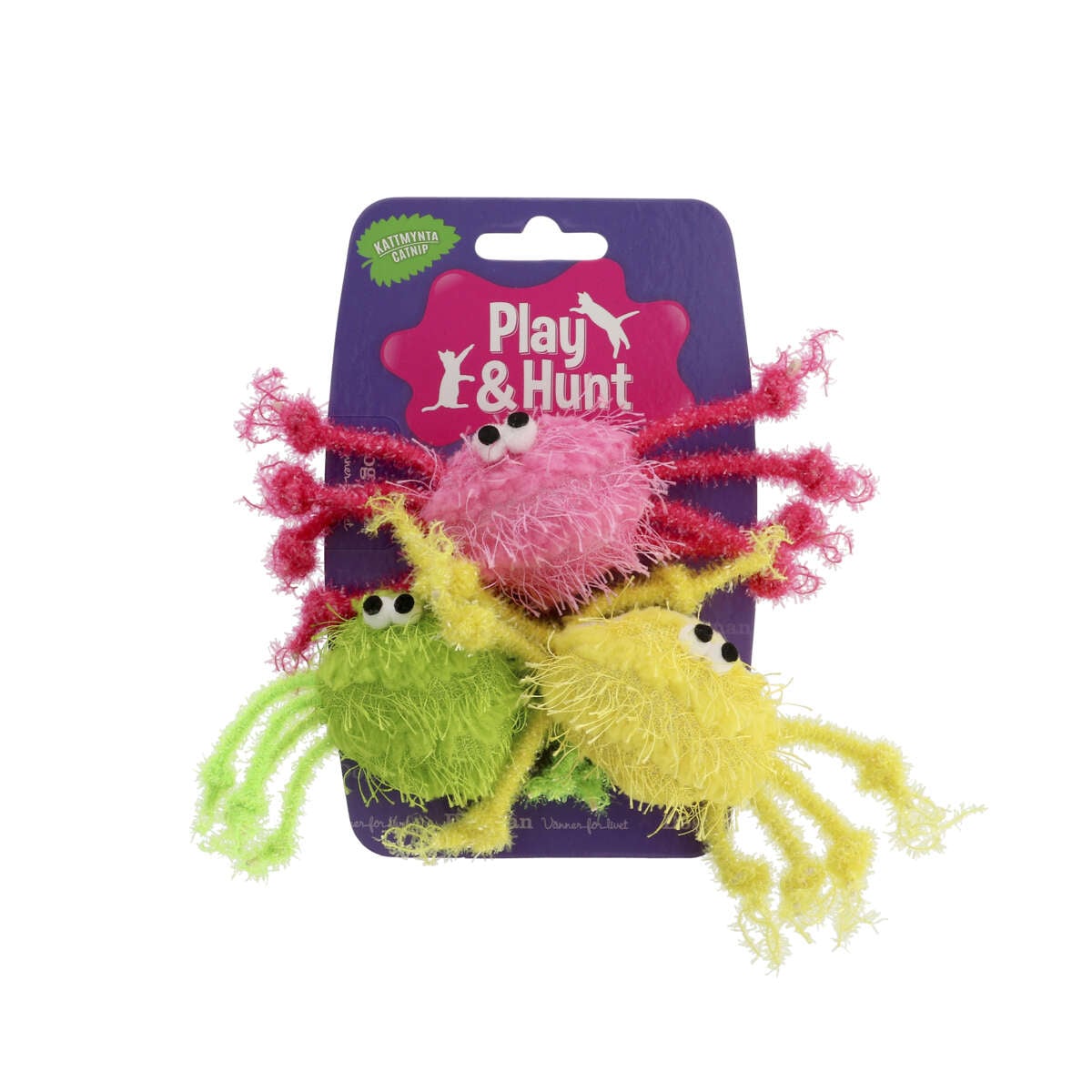Fargerike Edderkopper 3pk