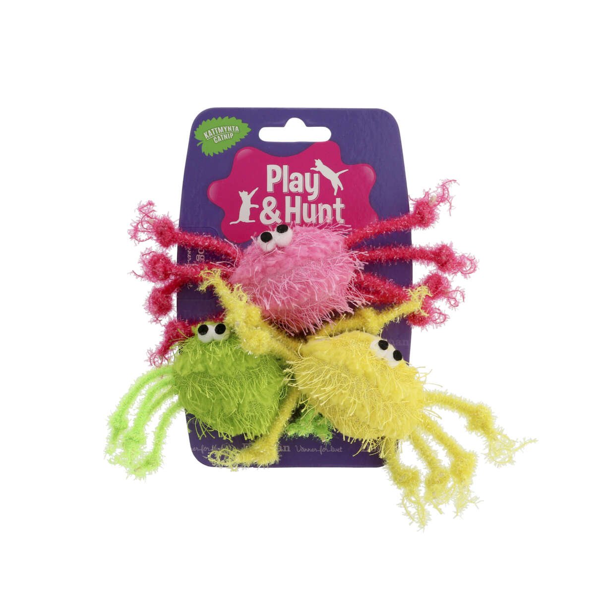 Fargerike Edderkopper 3pk