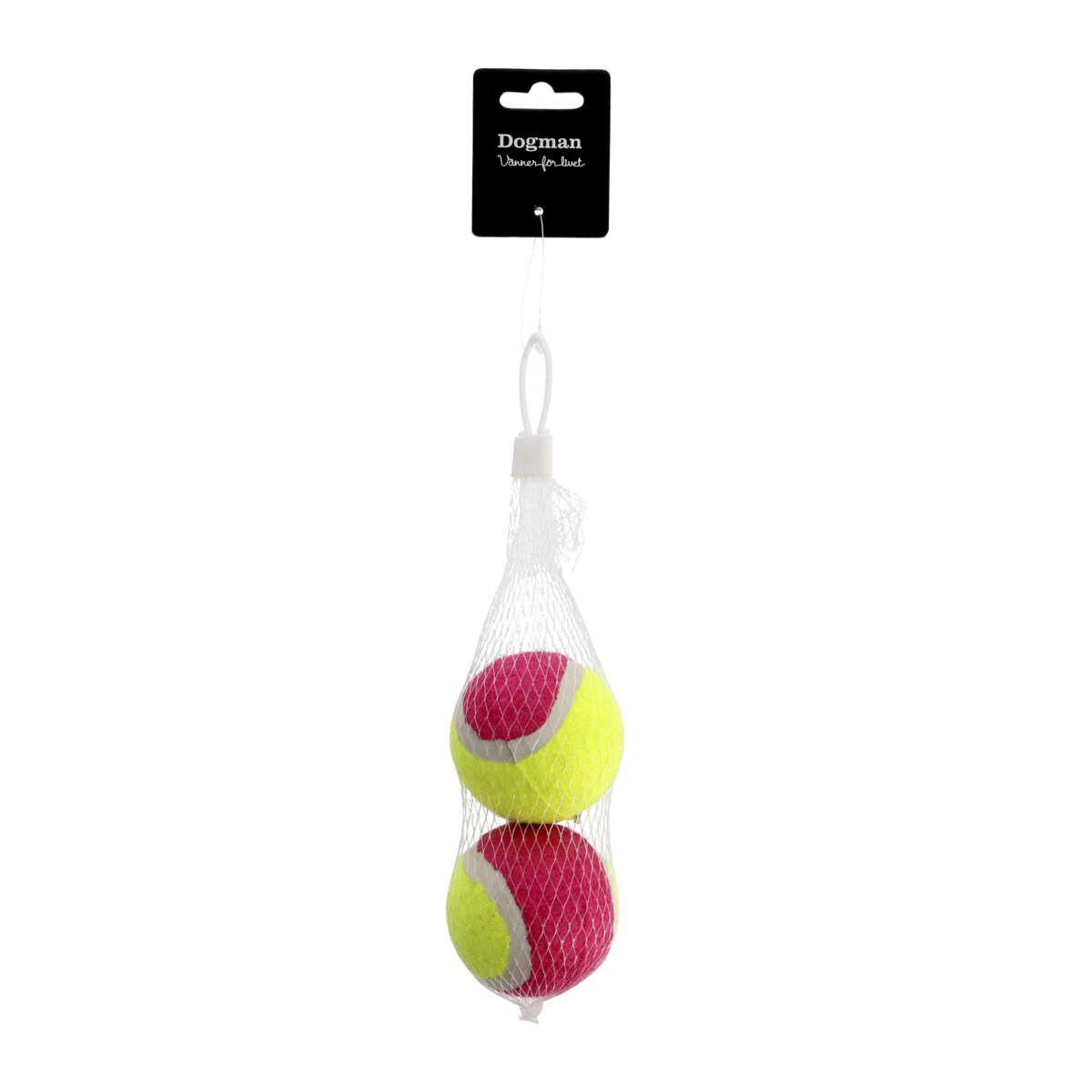 Dogman Ball Wille 2pk Rosa/Gul 6cm