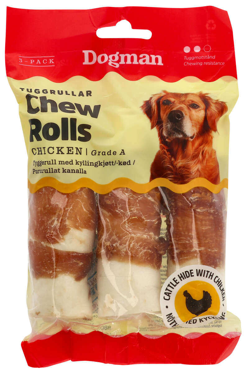 Dogman Tyggerull Kylling 3pk