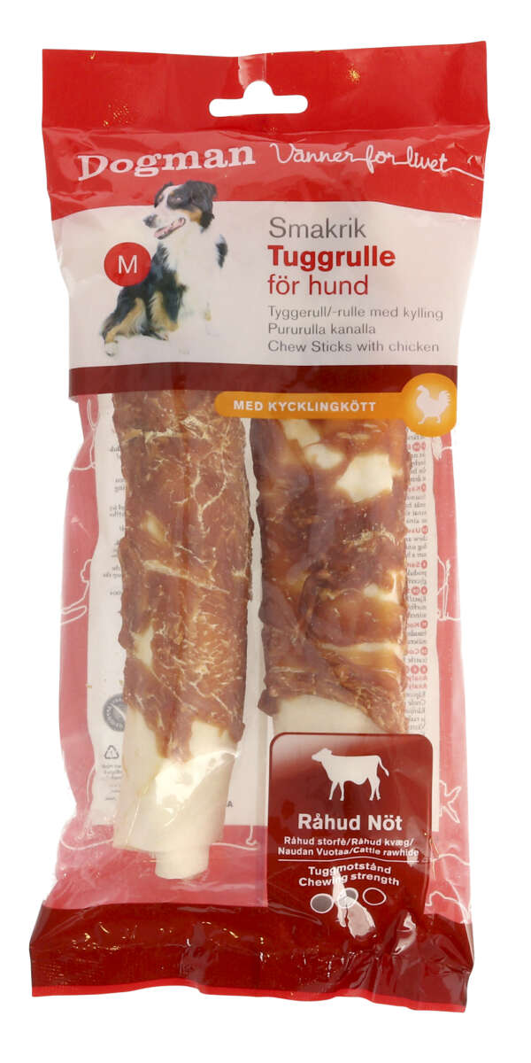 Dogman Smaksrik Tyggerull Kylling 2pk