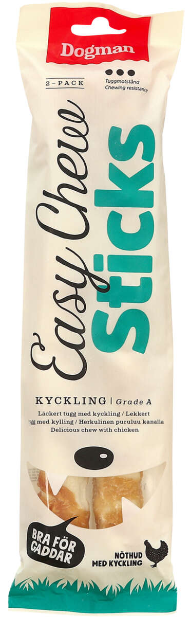 Dogman Easy Chew Sticks Tyggepinne Kylling
2pk