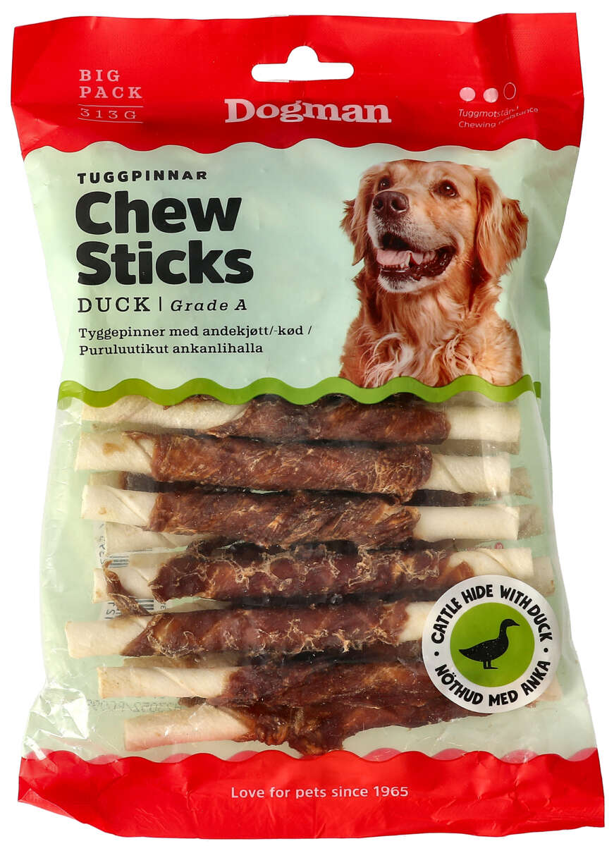 Dogman Tyggepinner med And 25pk