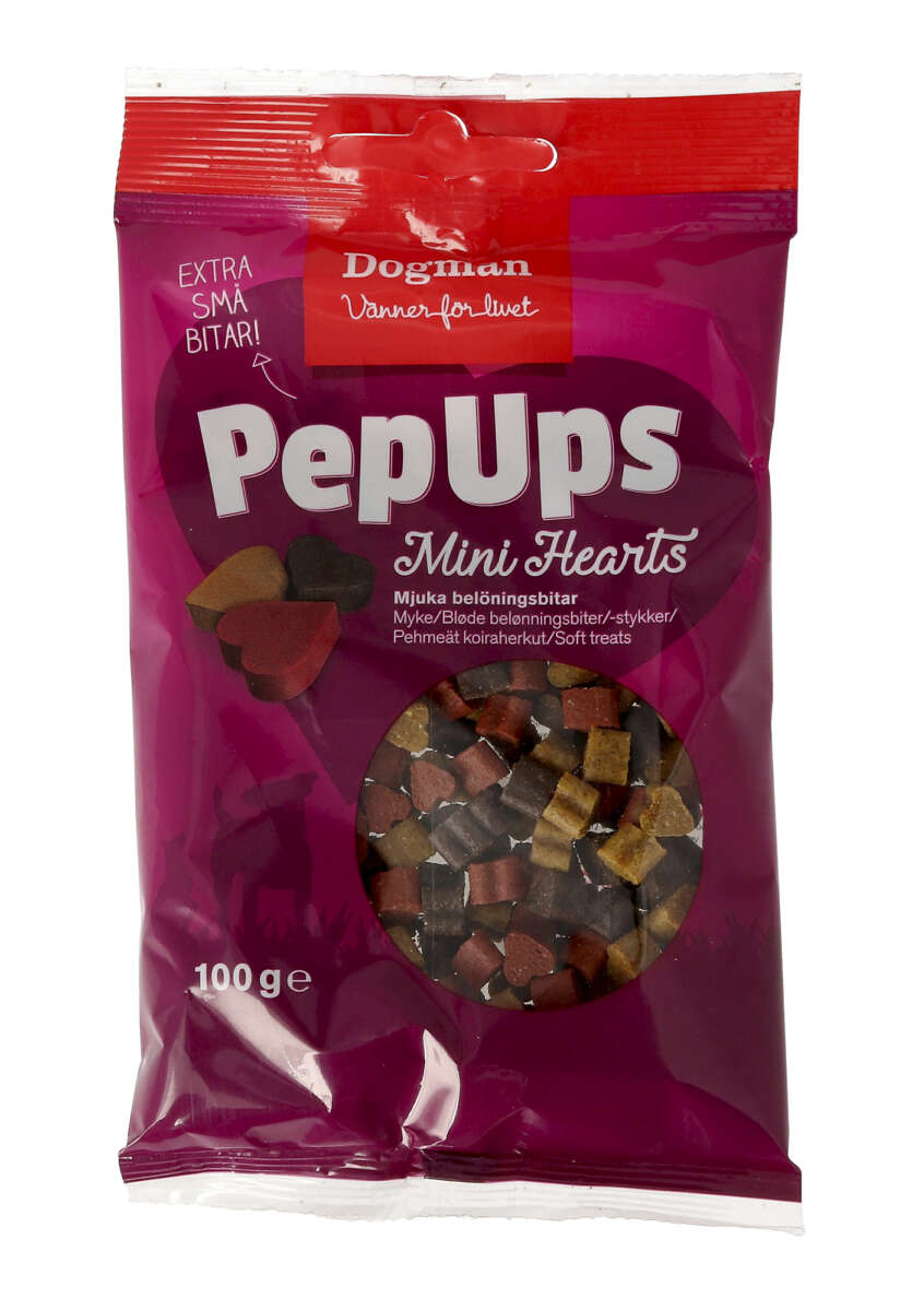 Dogman Pep Ups Mini Hearts 100