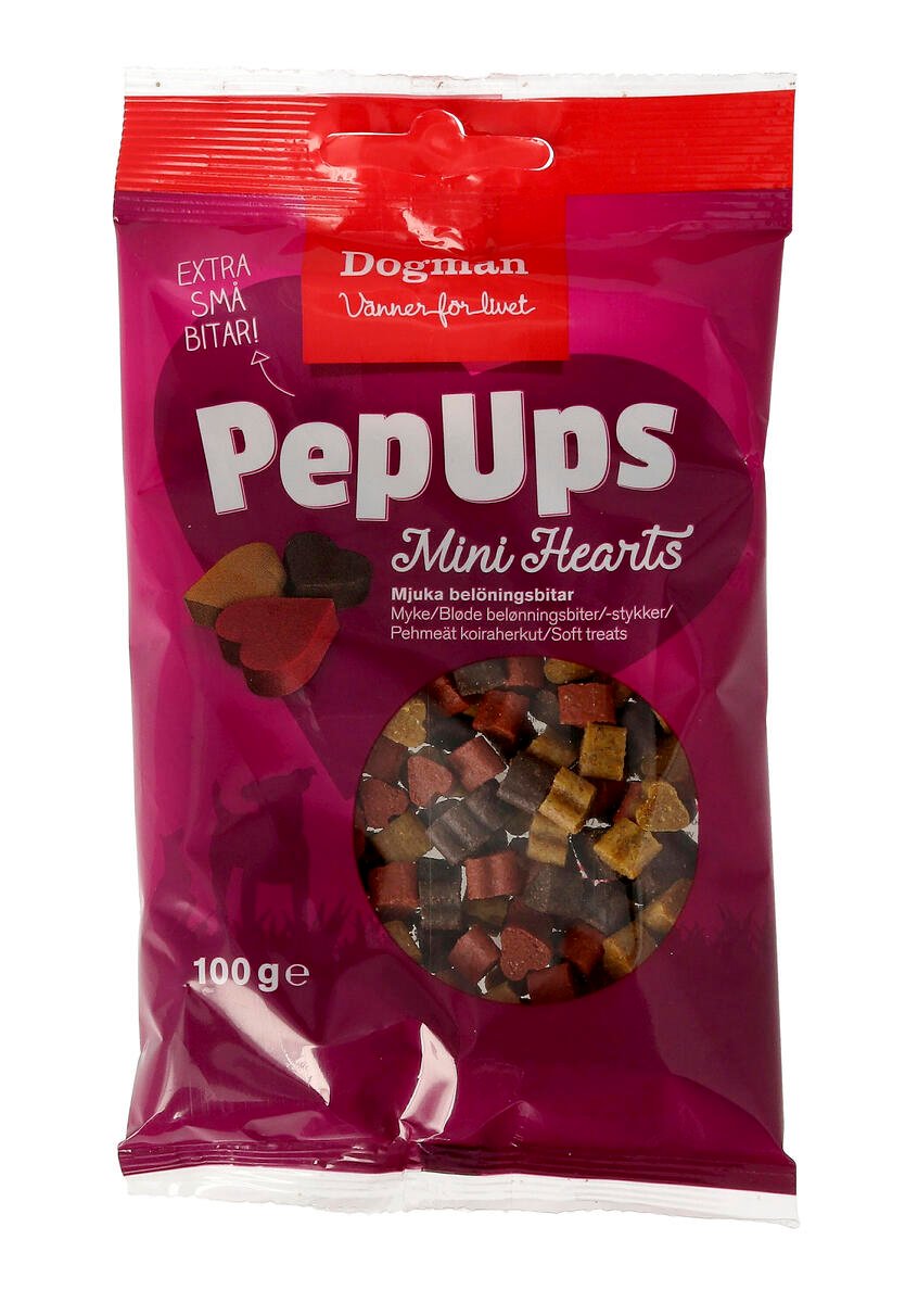 Dogman Pep Ups Mini Hearts 100