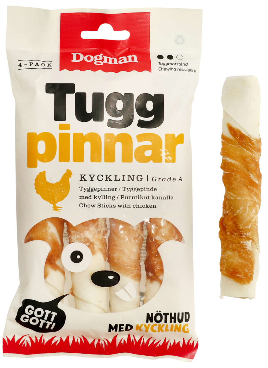 Dogman Tyggepinner med Kylling 4pk