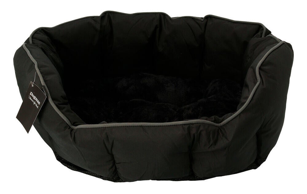 Dogman Seng Buddy Oval Svart/Grå S