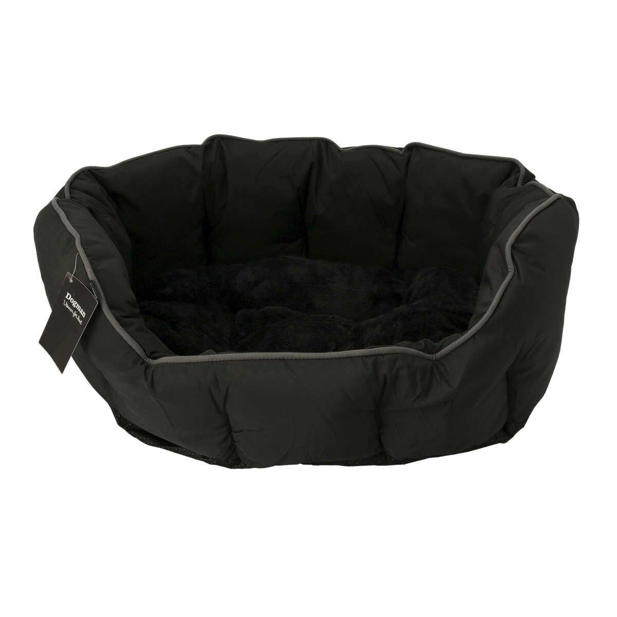 Dogman Seng Buddy Oval Svart/Grå L