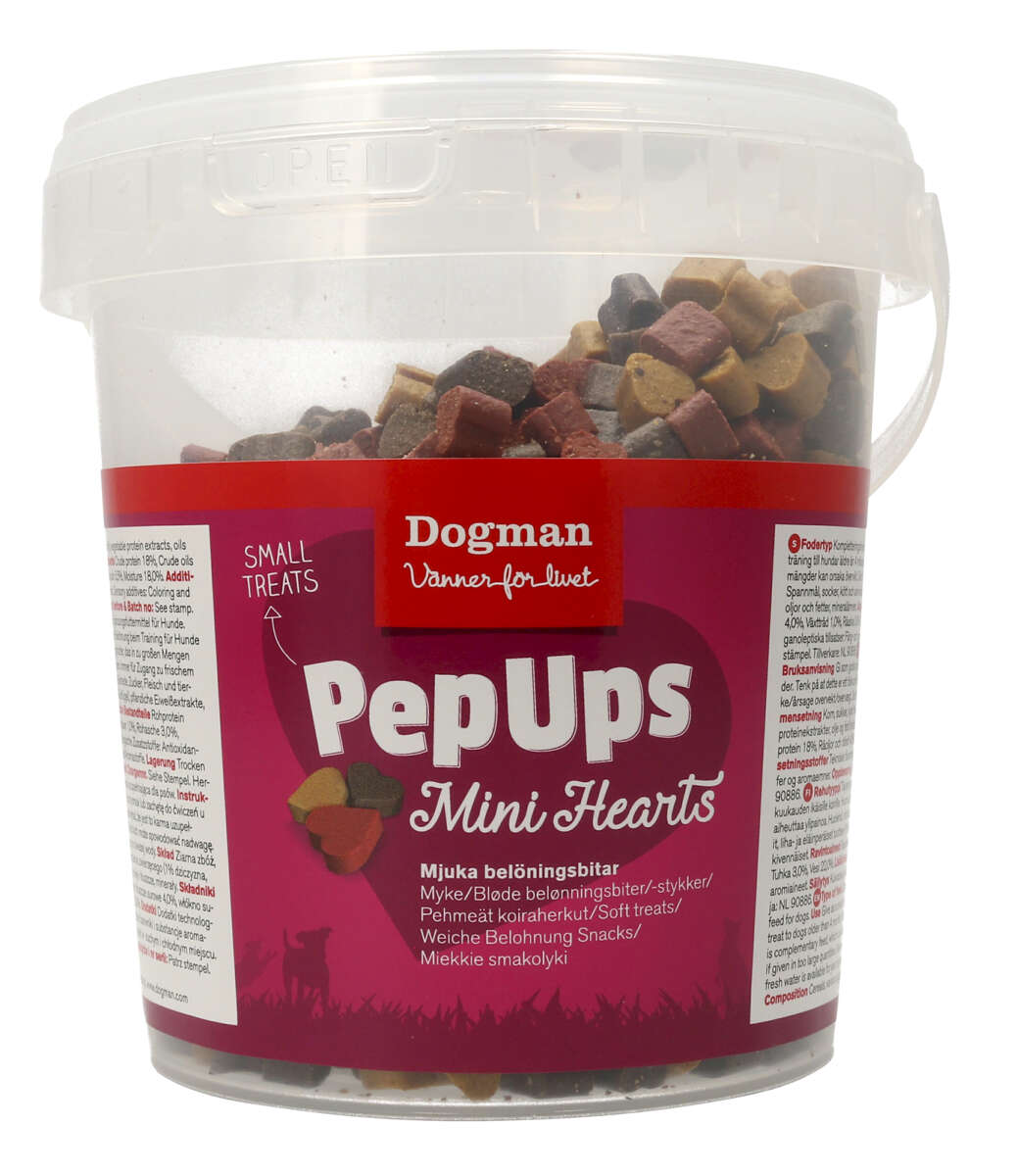 Dogman Pep Ups Mini Hearts 450g