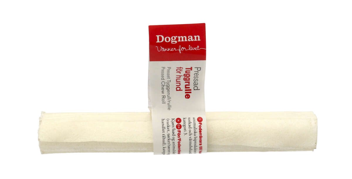 Dogman Hvit Tyggerulle 12,5cm