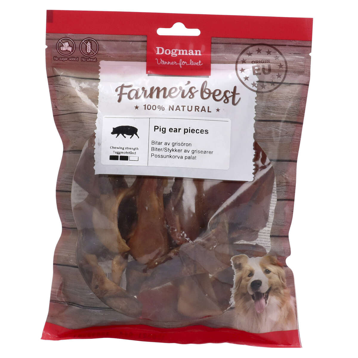 Dogman Pig Ear Pieces 250g