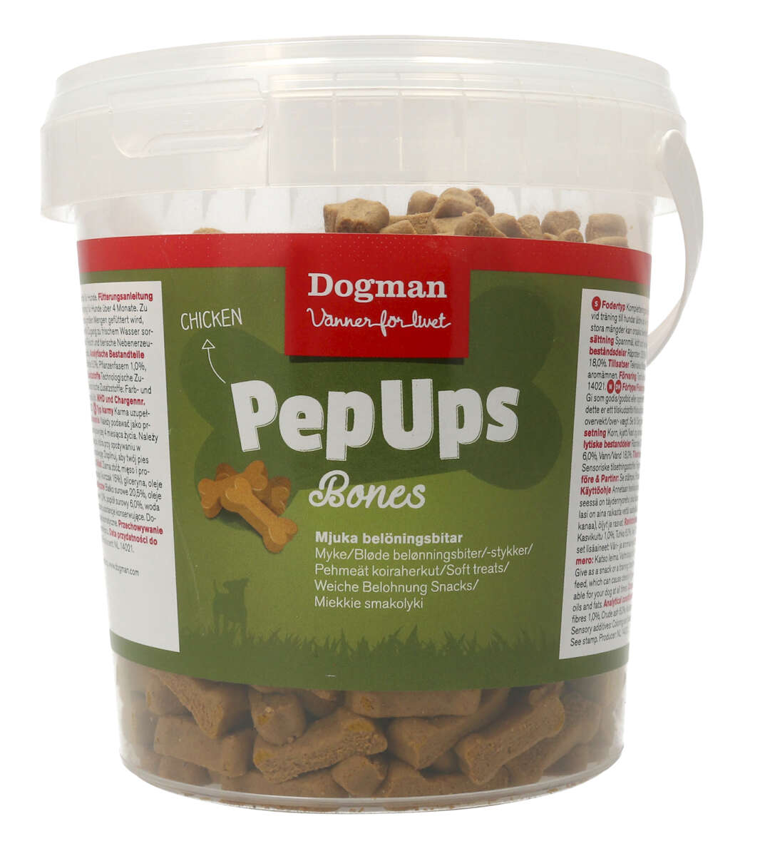 Dogman Pep Ups Bones 500g