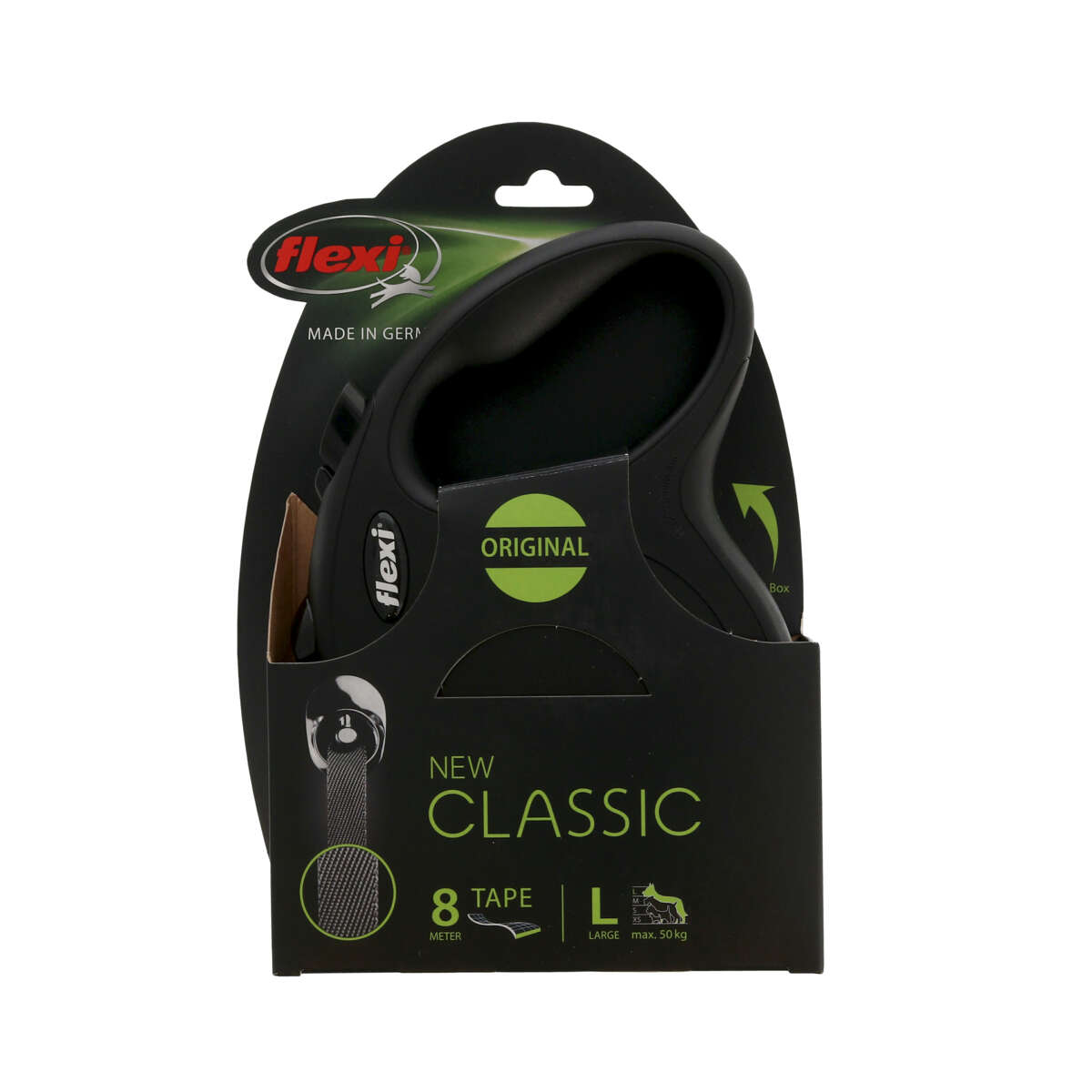 Flexi Bånd New Classic Svart 8m L
