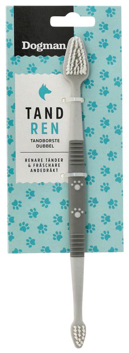 Dogman Dobbeltsidig Tannbørste Grå
