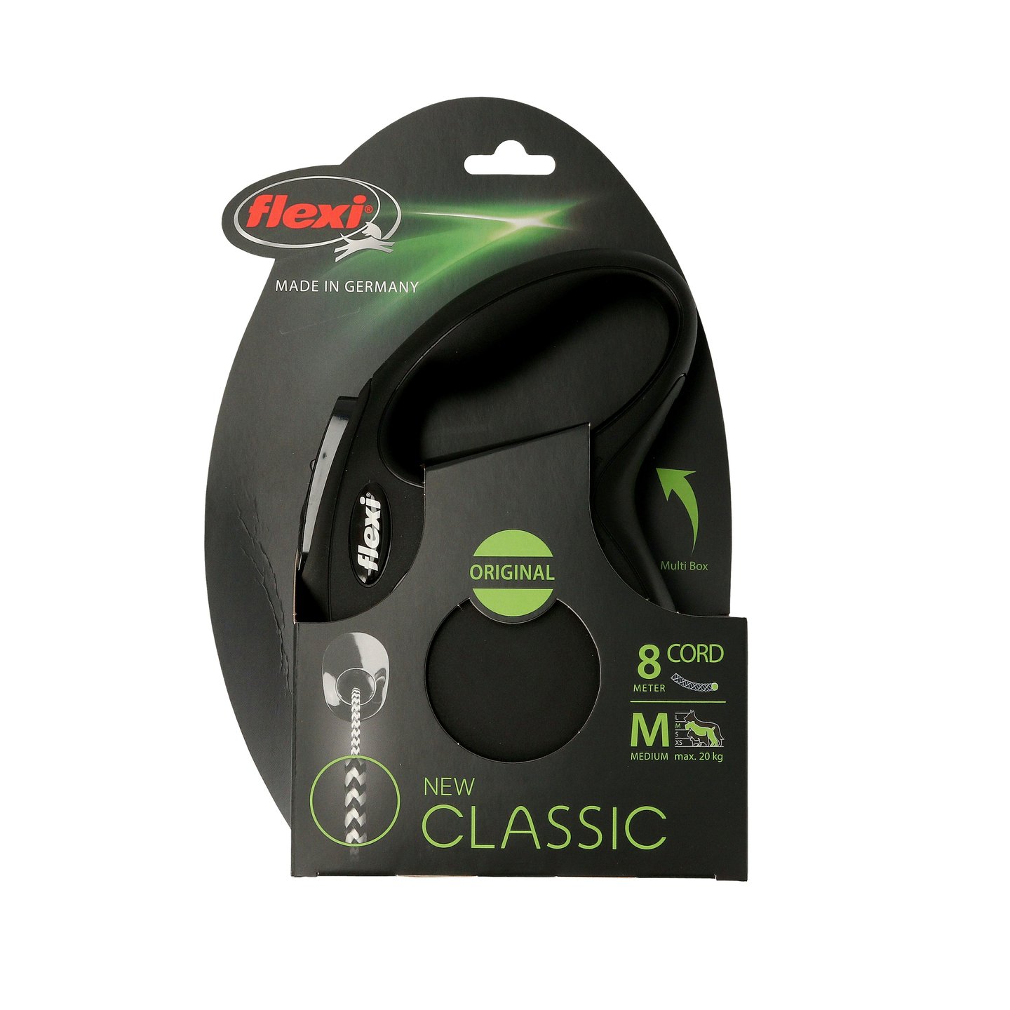 Flexi Bånd New Classic Svart 8m M