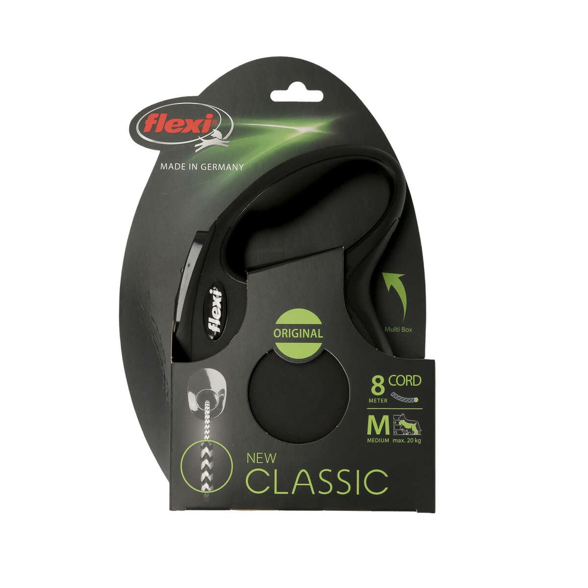 Flexi Bånd New Classic Svart 8m M