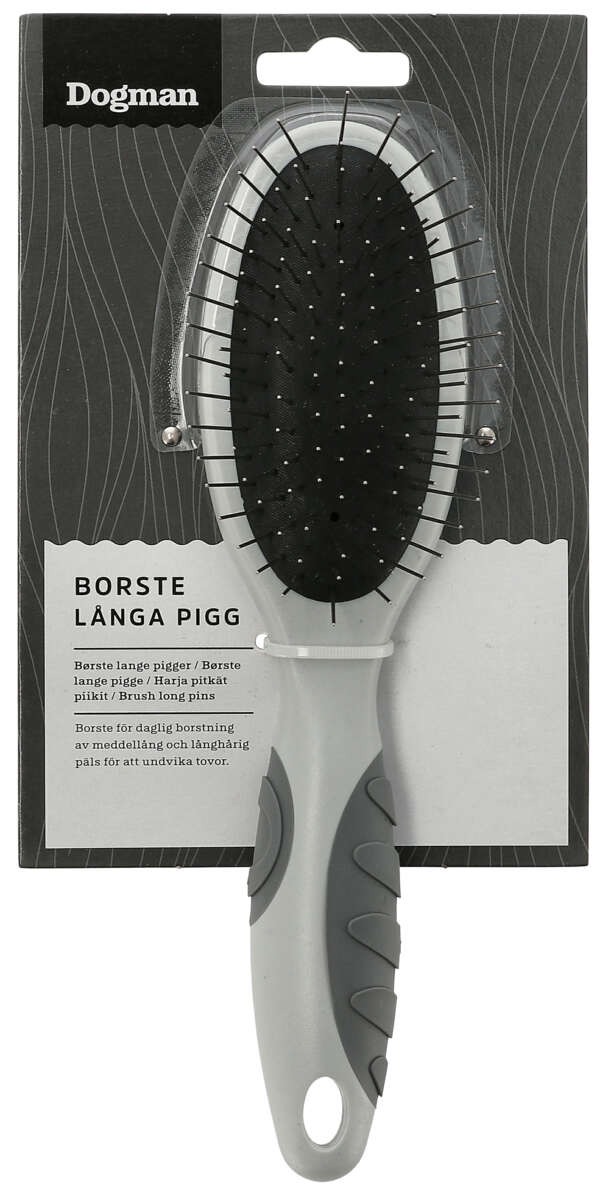 Grepsvennlig Piggbørste Grå M